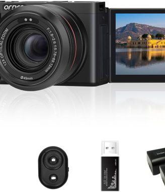 ORDRO G730 5K Mirrorless Camera 12x Optical Zoom, 3.2" Vari-Angle Touchscreen, Auto/Manual Focus for Vlogging and Photography